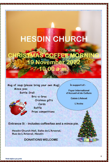 Hesdin Christmas Coffee Morning